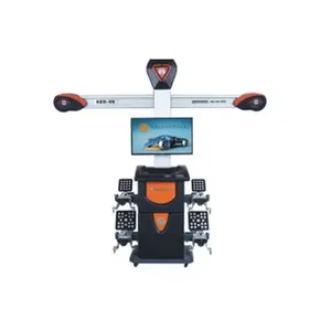 Mesin Penyelaras roda mobil 3D dengan dua monitor untuk layanan penjajaran roda otomatis