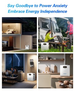 แบตเตอรี่ LiFePO4 ขนาดกะทัดรัด 600WH 1KWH 2KWH พร้อมอินเวอร์เตอร์ Pure Sine Wave และตัวควบคุมพลังงานแสงอาทิตย์ MPPT สำหรับใช้ในบ้านและนอกสถานที่ - Product Image 5