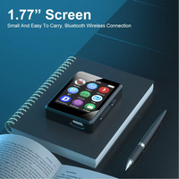Reproductor MP3 portátil con Bluetooth 5,0, altavoz estéreo para música, reproducción de vídeo MP4 con pantalla LED, grabación de Radio FM para Walkman