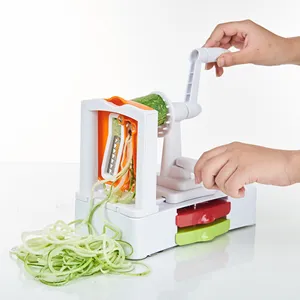 3合1刀片可调多刨丝器苹果蔬菜螺旋切片机