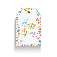 Étiquettes suspendues pour fleurs de la collection Printemps, en stock, pour emballage cadeau, décoration de fête, artisanat, boulangerie, savon, logo personnalisé