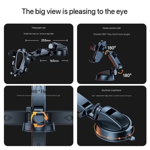Universal 360 Rotation Smart Phone Cell Mobile Holder Multifunctional Bracket Stand <b>Car</b> Mobile Smart Suction Phone Holder - Product Image 4