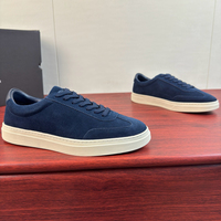 Baskets décontractées en daim pour hommes, style designer, de haute qualité, basses, à lacets, plates, plusieurs couleurs, pour la marche quotidienne et la mode