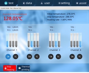 Tela de toque artificial JT350 da máquina de alta temperatura dos verificadores automáticos de vídeo do aparelho do ponto de derretimento - Product Image 3
