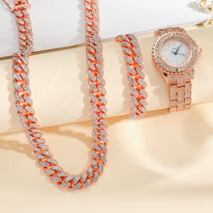 Nuevo reloj de moda pulsera collar conjunto de moda minimalista correa de acero reloj de pulsera de cuarzo informal - Product Image 6