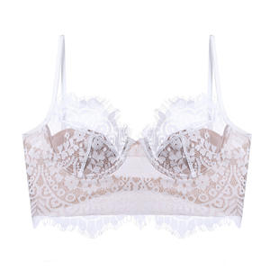Intimates sexy grand avec une fine coupe en forme de U petit push-up pour les <span class=keywords><strong>gros</strong></span> seins push-up respirant français dos nu soutien-gorge en dentelle pour les femmes - Product Image 6