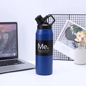Bouteille de sport en acier inoxydable 304, 750 ml, 950 ml, grande capacité, tasse isotherme avec couvercle anti-fuite et poignée - Product Image 5