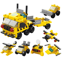 Set di Costruzioni 6 in 1 Aerei 118 Pezzi, Modellini in Mattoncini, Giocattolo da Costruzione Fai-da-Te, Regalo in Plastica ABS, Missile Bear 8970-3