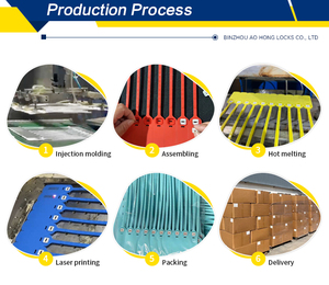 AH-PS121 iso17712 mã vạch logo con dấu nhựa giá rẻ nhựa có thể điều chỉnh an ninh con dấu Con dấu nhựa - Product Image 6