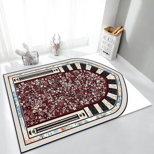 Tapis de prière musulman en velours lavable avec support, design turc, doux et confortable pour les prières quotidiennes - Product Image 2
