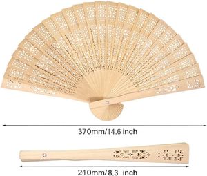 Éventail pliant en bambou gravé personnalisé, couleur naturelle, pour mariage, anniversaire, fête de bébé, décoration, cadeaux personnalisés, peint, réutilisable - Product Image 3