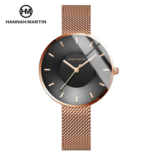 Hannah Martin Custom Logo <span class=keywords><strong>donna</strong></span> orologi al quarzo di lusso impermeabile braccialetto <span class=keywords><strong>elegante</strong></span> signora <span class=keywords><strong>orologio</strong></span> a mano 40mm fabbrica giappone - Product Image 1