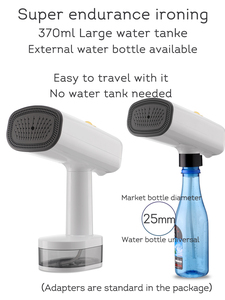 Nuovo Stile 2026 Stiratore <span class=keywords><strong>a</strong></span> <span class=keywords><strong>Vapore</strong></span> Portatile 2100W per Vestiti, Uso Domestico e Alberghiero, Anti-Surriscaldamento <span class=keywords><strong>a</strong></span> Secco, 370ml - Product Image 2