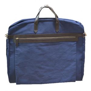 Échantillon Gratuit - Housse de Transport Pliable pour Costume en Toile Bleu Foncé, Faite à la Main, de Luxe et Personnalisée pour Homme, Idéale pour les Voyages - Product Image 2