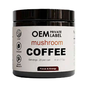 OEM ODM Private Label Adult <b>Mushroom</b> <b>Coffee</b> Powder Herbal Supplement Boost Immunity Natural Instant Customizable - Product Image 1