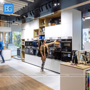 Tùy Chỉnh Thiết Bị Nhà Hiển Thị Đồ Nội Thất Cửa Hàng Bán Lẻ Giá Điện Tử Tường Đơn Vị Âm Thanh Hình Nhìn Lịch Thi Đấu Hiện Đại Cửa Hàng Bố Trí - Product Image 2