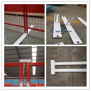 Hàn Canada Tạm Thời Dây Lưới Hàng Rào Bột Tráng Trong Hàng Rào Xây Dựng Màu Bạc - Product Image 3