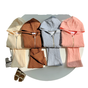 Set Primaverile per Bambini in Stile Coreano, Felpa Tinta Unita con Maniche Lunghe e <span class=keywords><strong>Pantaloni</strong></span> Lunghi - Product Image 4
