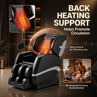 Fauteuil de massage Zhipin en gros, fabricant OEM ODM, petit fauteuil inclinable de massage complet avec airbags, chauffage, rouleaux pour les pieds, Bluetooth et écran LCD