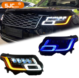 Accesorios de coche SJC para Range Rover Land Rover Vogue 14-17 montaje de faros LED luces delanteras luces de circulación diurna <span class=keywords><strong>Bule</strong></span> - Product Image 1