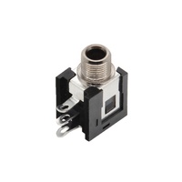 Conectores de micro teléfono de salida de fábrica hembra con tuerca de tornillo, Conector de patas cortas de patas largas, conector de Audio de 3,5mm, cabeza Mono ESTÉREO