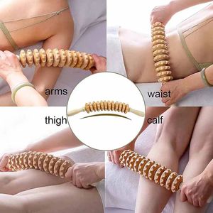 Holztherapie-Massageroller-Stab für Cellulite-Reduzierung, Lymphdrainage, Körperformung und Triggerpunkt-Massage - Product Image 4