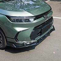 Accessoires noirs brillants pour Honda Breeze 2023-2026 : Lame avant style DC à clipser, diffuseur arrière, aileron de toit et persiennes de fenêtre en PP