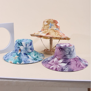 2025 Mùa Xuân/Mùa Hè ngoài trời thường hai mặt dành cho người lớn ngư dân <span class=keywords><strong>Hat</strong></span>, retro in gấp Sun <span class=keywords><strong>hat</strong></span> - Product Image 1