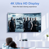 Câble USB-C vers DP 4K60Hz nickelé, mâle vers mâle, USB Type C vers câble 2M