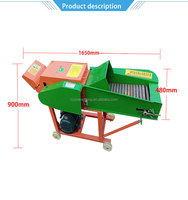 Hachoir de fourrage coupe-paillettes en vente Moissonneuse d'ensilage de maïs Machine à hacher l'herbe Napier