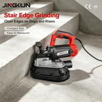 Ponceuse de sol portative à trois roues JINGKUN Modèle JK3W – Machine de polissage d'angle haute vitesse pour chantier, qualité certifiée
