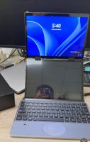 Notebook Mini Saku Layar Sentuh Ganda IPS 14 inci 1080p Baru, Intel I7, RAM 32GB, SSD 256GB, PC Gaming Nirkabel YOGA, Keyboard Inggris