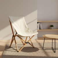 Chaise pliante légère, moderne, portable, en bois massif, durable, pour extérieur, villa, cour, parc