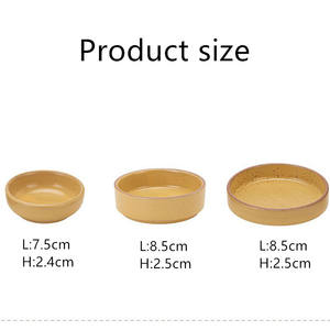 Harmony Restaurant Diverses Couleurs Pas Cher Poterie Grossière Épice Condiment En Céramique Japonais Sauce De Soja <span class=keywords><strong>Plat</strong></span> - Product Image 2