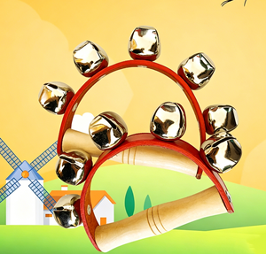 Wholesale Orff <b>Musical</b> <b>Instrument</b> Wooden Hand-Cranked Bells <b>Musical</b> <b>Instrument</b> for Children Shaking Music <b>Instrument</b> Baby Rattle - Product Image 3