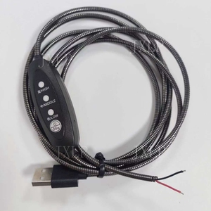 Fonte di fabbrica cavo corazzato per animali domestici nido anti-morso filo interruttore di controllo della temperatura a tre velocità - Product Image 1