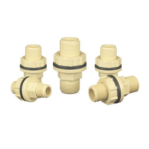 ข้อต่อถังน้ำมัน CPVC เส้นผ่านศูนย์กลาง 1 นิ้ว อุปกรณ์ท่อพลาสติกทนทานสำหรับอุปกรณ์จ่ายน้ำและระบายน้ำในตู้ปลา - Product Image 1