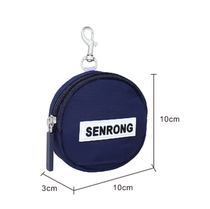 Pochette de rangement compacte et délicate en polyester imperméable, design simple, adaptée pour fixer sur un sac pour animaux de compagnie, pour ranger les sacs à déjections et les friandises. - Product Image 6