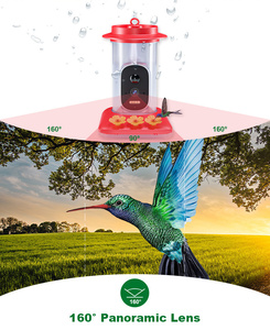 กล้อง5MP พลังงานแสงอาทิตย์ HD สัตว์ป่าป้อนนกสีเต็มรูปแบบคืนวิสัยทัศน์ WiFi กลางแจ้งสำหรับดูนก - Product Image 5