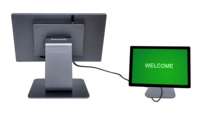 Sistema POS Todo en Uno con Pantalla de 15.6'' + 10.1'', Cuerpo de Aleación de Aluminio, para Windows/Android, para Restaurantes y Tiendas Minoristas