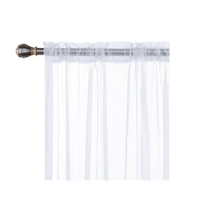 W39xL51 all'ingrosso Ready Made a buon mercato <span class=keywords><strong>francese</strong></span> soggiorno camera da letto tondino Terylene bianco <span class=keywords><strong>Tulle</strong></span> Voile tenda trasparente - Product Image 5