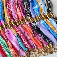 Gelang Syal Elegan Prancis, Manik-Manik Spacer Baja Tahan Karat, Gelang Kain, Perhiasan yang Dapat Disesuaikan, Hadiah untuk Wanita, untuk Kegunaan Sehari-hari dan Pesta