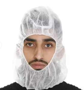 Capot léger en polypropylène jetable 100% <span class=keywords><strong>sans</strong></span> <span class=keywords><strong>latex</strong></span> blanc <span class=keywords><strong>taille</strong></span> unique 100/sac - Product Image 6