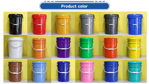 Nhà máy cung cấp xô nhựa trong suốt 5 gallon 20L 25L, cấp thực phẩm, có tay cầm và nắp, in logo màu sắc tùy chỉnh - Product Image 2