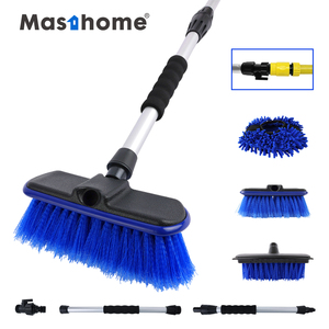 Livraison Rapide Kit de <span class=keywords><strong>Nettoyage</strong></span> Auto 3-en-1 avec Brosse à Eau Continuë, Brosse en Mousse EVA et Brosse pour Pneus - Product Image 1