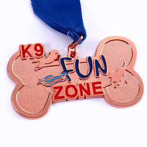 Médaille commémorative Unique en métal, cuivre, en forme d'os, pour <span class=keywords><strong>chien</strong></span>, en émail doux - Product Image 3