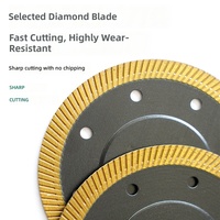Lame de scie diamantée sinterisée de 43 pouces avec revêtement CrN, design à bord ondulé pour meuleuse d'angle, disque de coupe pour carreaux de céramique de 110 mm - Non