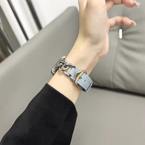 Nouveau design de <span class=keywords><strong>bracelet</strong></span> de montre en tissu denim et nylon Nouveau <span class=keywords><strong>bracelet</strong></span> tendance pour <span class=keywords><strong>bracelet</strong></span> de montre - Product Image 3