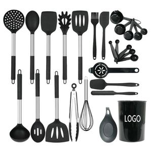 Juego Completo de Utensilios de Cocina de Silicona de Grado Alimenticio, Resistentes al Calor, Cuchara, Batidor, Espátula, Antiadherentes - Product Image 1