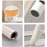 Robinet de cuisine en laiton à montage sur plan, flexible, rotatif à 360 degrés, monocommande, installation monotrou, robinet de salle de bain